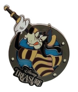 Disney Cruise Line Pin 2024 Treasure Porthole Booster Goofy Telescope #170094
