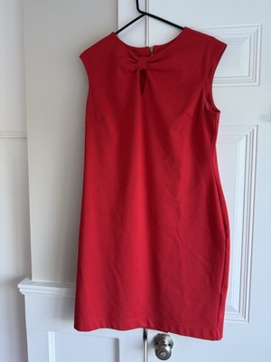 Sharagano Woman s Red Sleeveless Dress Size 14 EC1