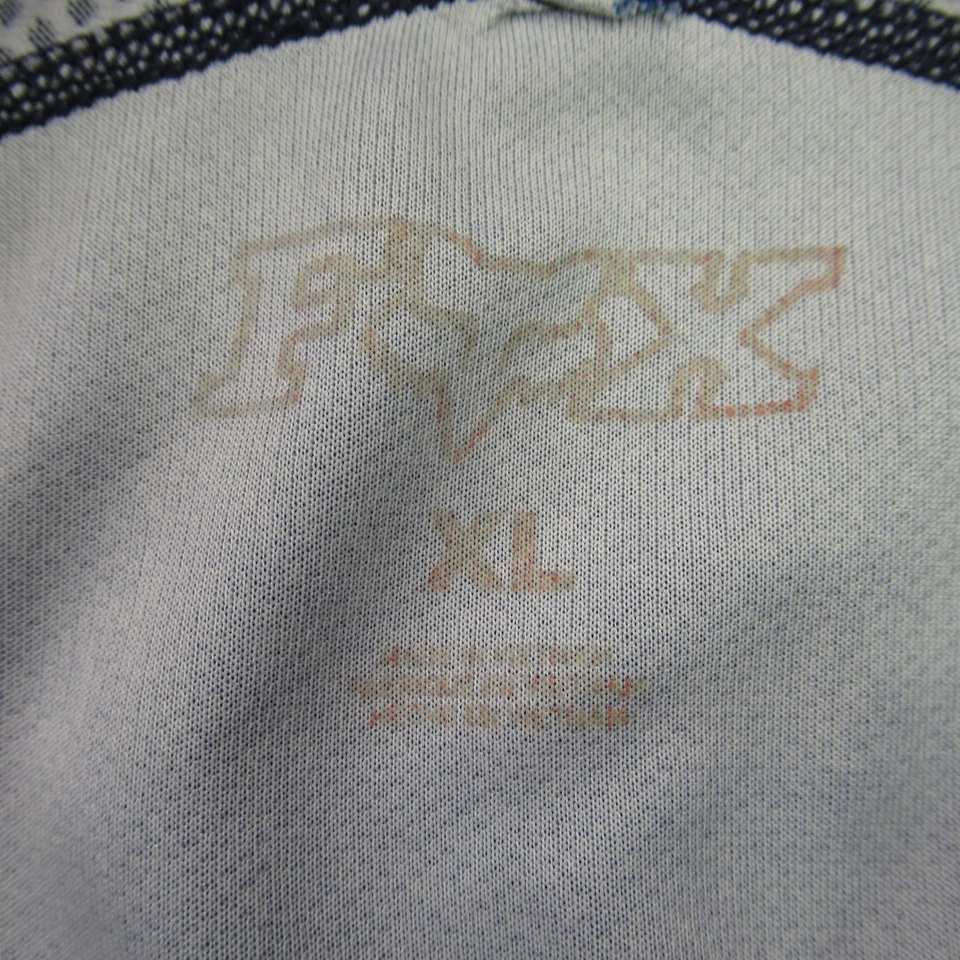 Camisa Fox Para Hombres XL Azul Manga Corta Cuello Redondo Exterior Ligera Informal Foto 4 de 4