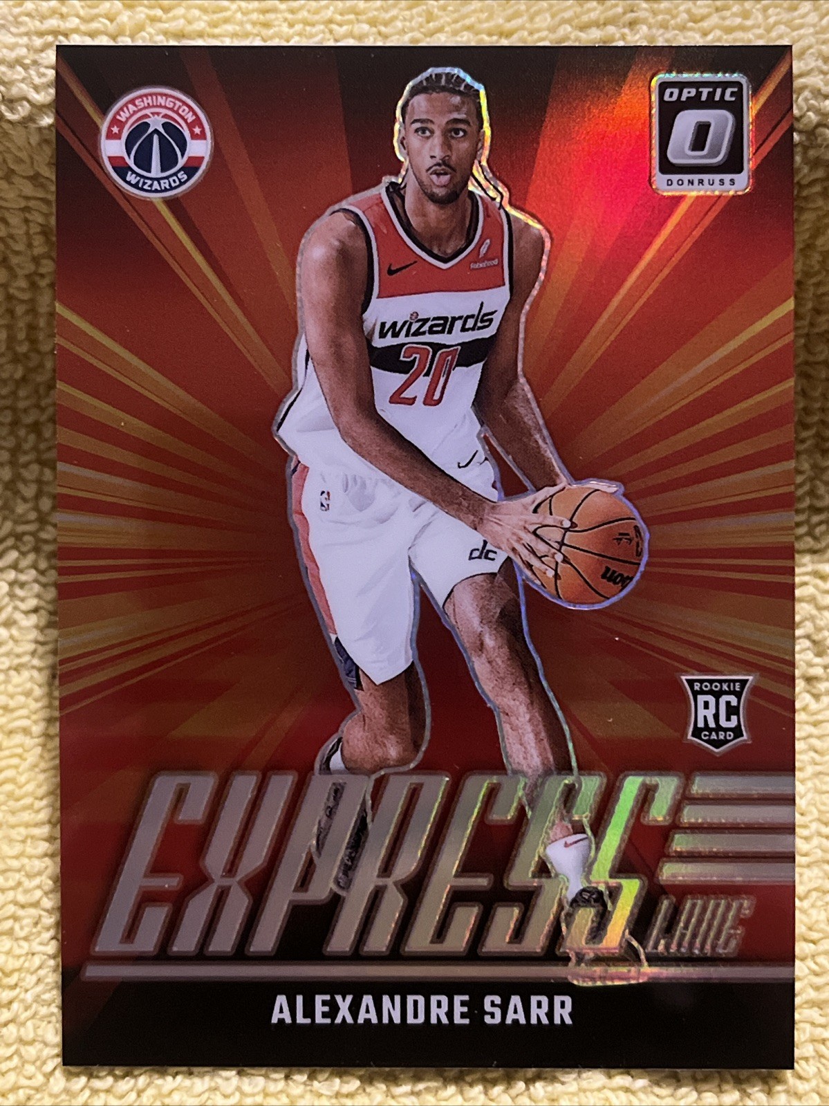 2024-25 Donruss Optic Alexandre Sarr Rookie Express Lane #11 - Wizards