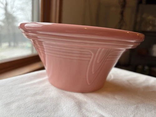 Post 86 Fiesta Retired Rose Hostess Bowl 2nds Quality Very Good Used Condition