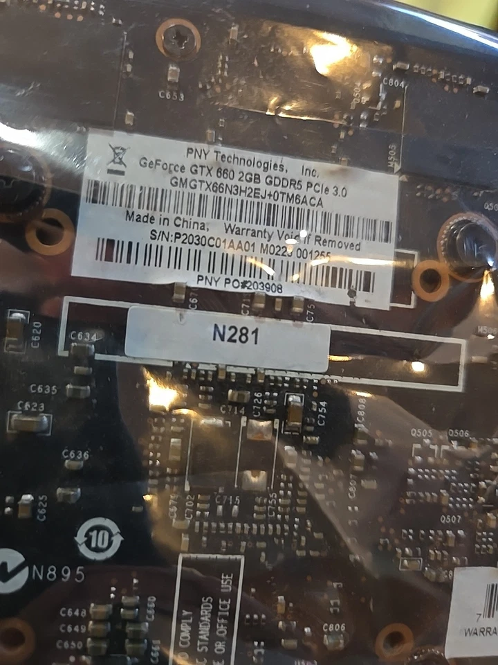 PNY GeForce GTX 660 2GB GDDR5 PCIe Performance Graphics Card - DVI, HDMI, DP - Image 4 of 4