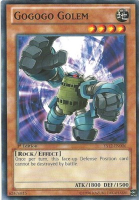 Gogogo Golem - YS12-EN006 - Common - 1st Edition - Heavily Played