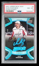 Alex Ovechkin PSA 8 2021-22 Upper Deck MVP Super Script #8 19/25 Washington