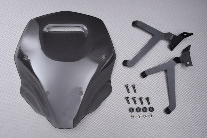Bulle touring MT07 Y-AMT 2025-2026 anti-fatigue cervicale fumé clair