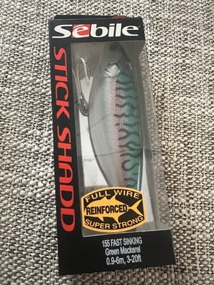 SEBILE STICK SHADD 155....6-1/8  4-1/4 OZ STRIPER LURE -GREEN MACKEREL