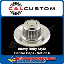 Rally Style Steel Wheel Centre Hub Caps suit 14" 15" Chevy Camaro Corvette Nova