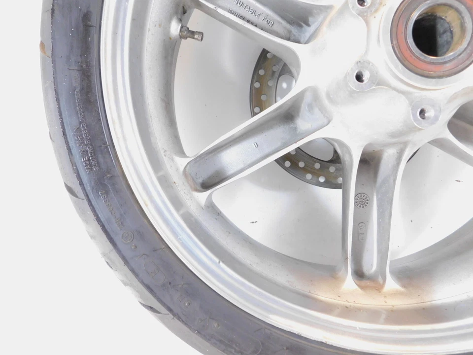 Llanta y neumático trasero Buell XB9R XB12R Firebolt & Lightning y 1125R plateado Foto 3 de 4