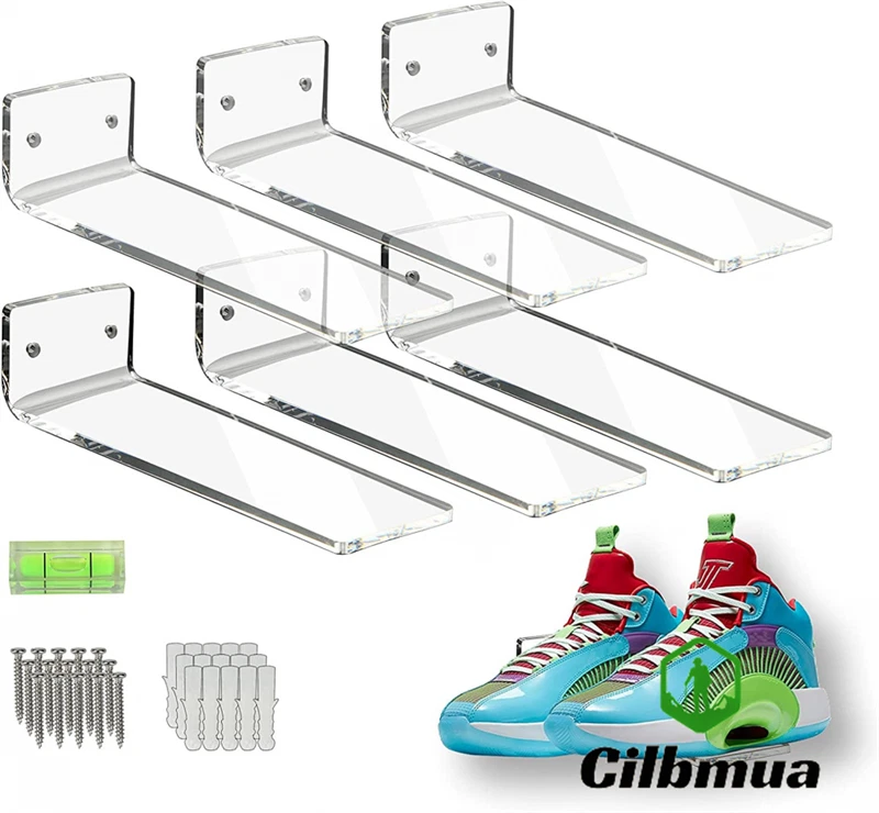 exhibition shoe display shelf wall mounted