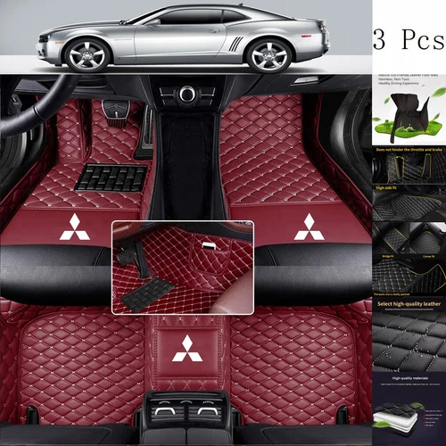 For Mitsubishi Mirage Car Floor Mats Waterproof Carpets All-weather Seasons Set - Picture 2 of 47