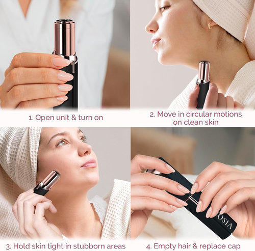 Facial Hair Removal for Women | Electric Razor Device Small Mustache Dermaplanin - Picture 4 of 12