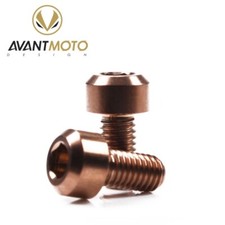 Titanium Chamfer Socket Cap Head Bolts M5 (0.80MM) 10MM Bronze x 2