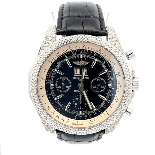 Breitling Bentley 6.75 Men’s Automatic Chronograph – SS, Diamond Bezel, 48 mm - Picture 4 of 11