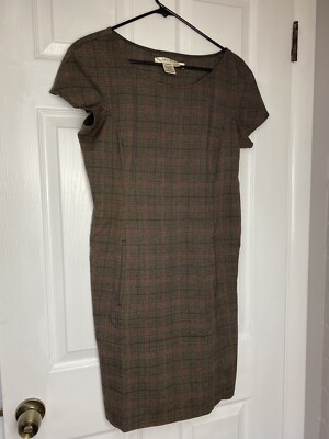 brown tweed dress Beige Tweed Dress – BOSSA By Re Bomtempo