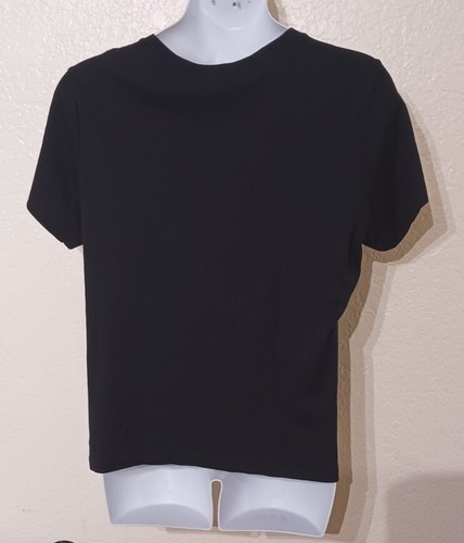 KAREN SCOTT WOMAN*Black V-Neck w Buttons Top*Size 1X*Short sleeve - 第 2/7 張圖片