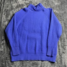 90s Vintage LizSport Liz Claiborne Ribbed Turtleneck Pullover Sweater Size M