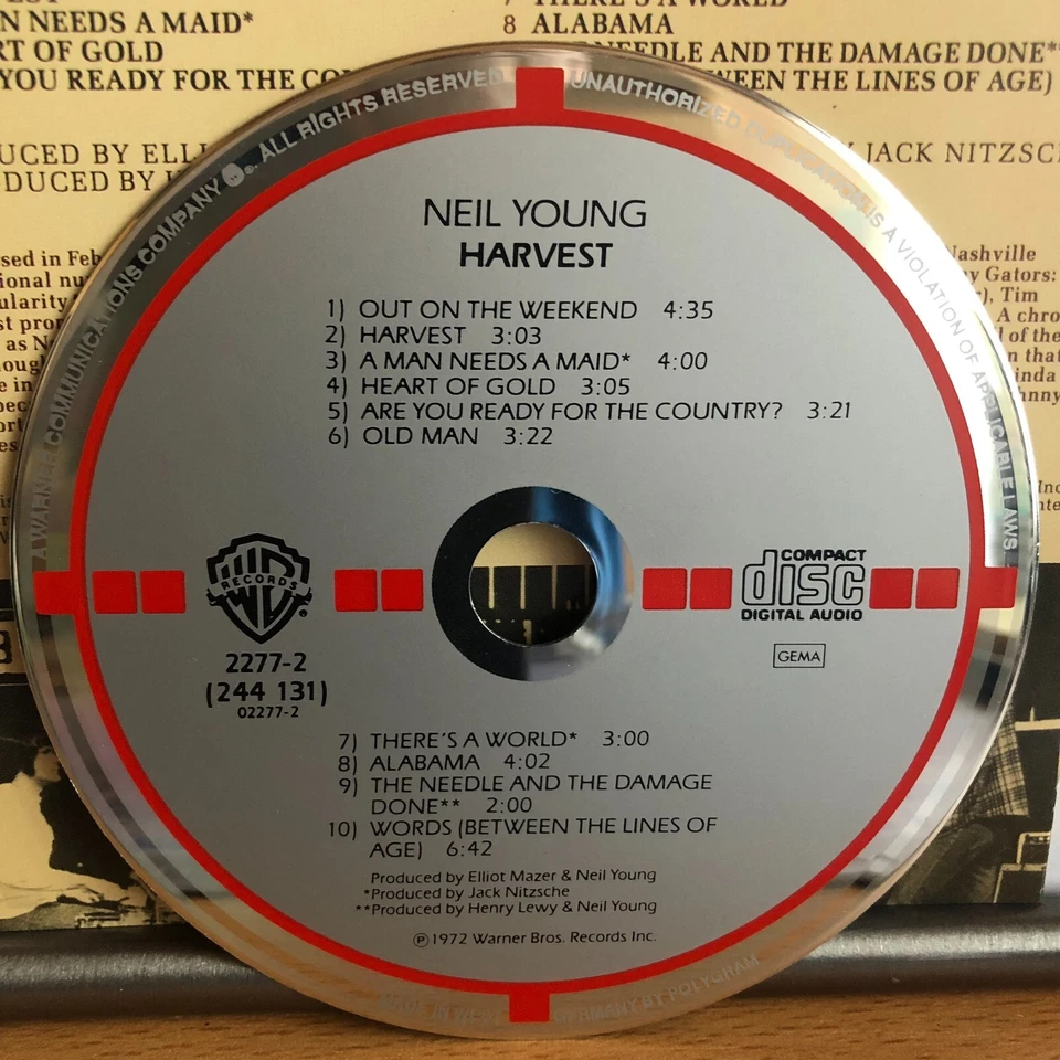 Neil Young - Harvest - CD 1972 - Bild 3 von 3