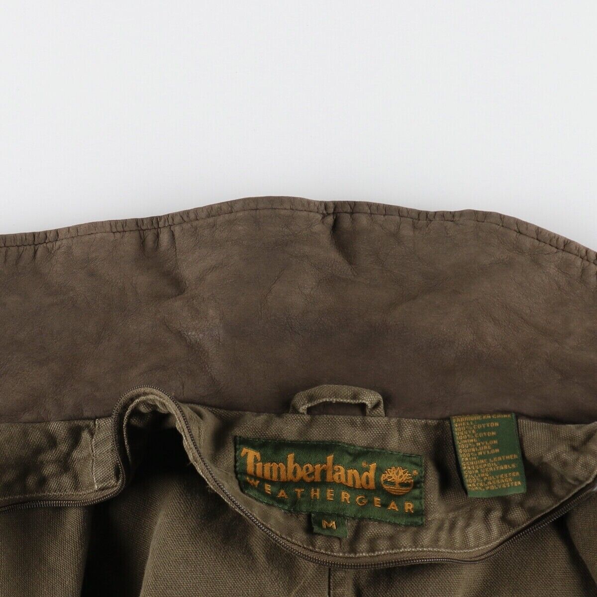 90'S Timberland WEATHERGEAR Leather Collar Duck Hunting 90'S Timberland WEATHERGEAR Leather Collar Duck Hunting