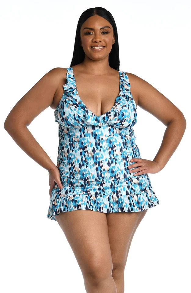 La Blanca Women's Skirted Ruffle Hipster Bikini Swimsuit Bottom 18 Plus - Image 3 of 4