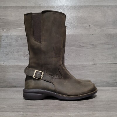 Merrell Andover Peak Womens Size 5.5 Waterproof Leather Boots Brown Espresso...