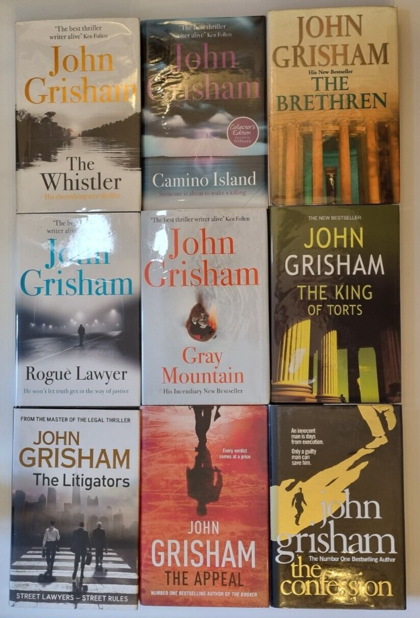 John Grisham 9 Legal Thriller Bundle The Confession Gray Mountain Hardback