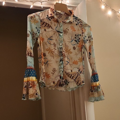 Mary Kate and Ashley translucent LS girls top - Picture 2 of 6