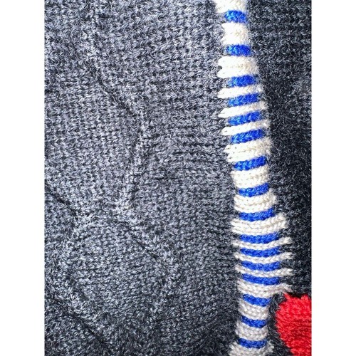 Vtg Authentic COOGI AUSTRALIA 3D knit sweater 1990s Med Grandpacore *two Holes* - Picture 7 of 7