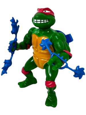 Breakfightin Raphael - Turtles Playmates 1989 TMNT Ninja - INKgrafiX Toys A6