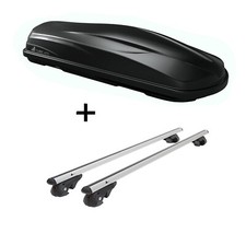 Dachbox CUBE470 + Relingträger VDP004 XL für für Mercedes GLK ab 08 Dachbox CUBE470 + Relingträger VDP004 XL für für Mercedes GLK ab 08