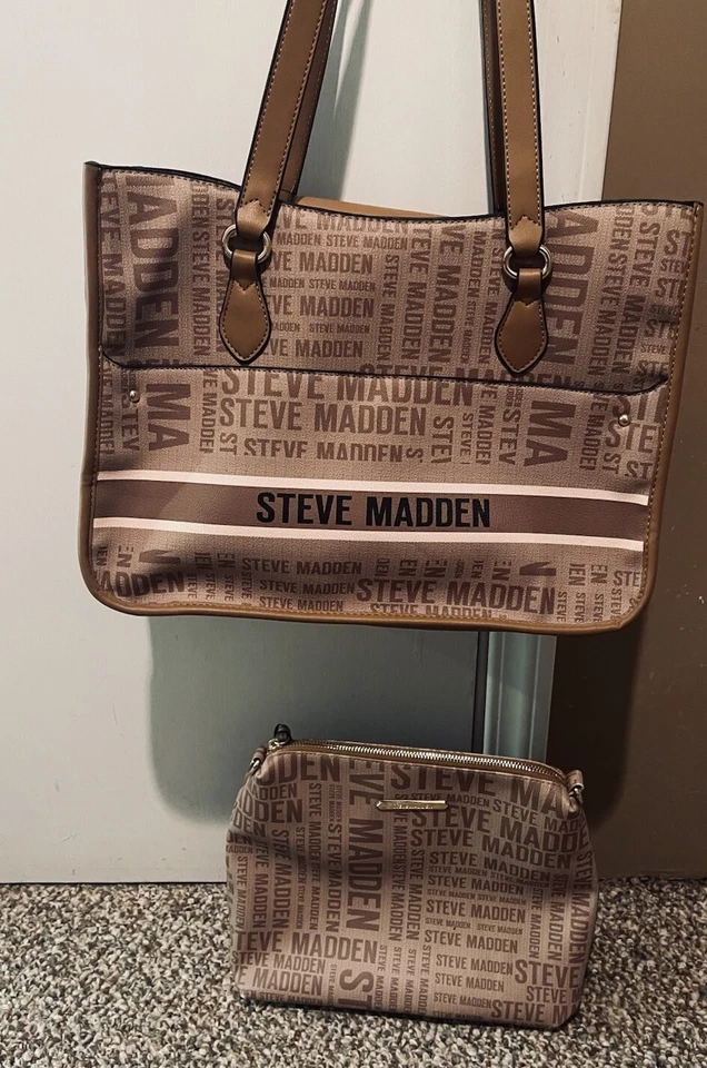 Bolso de Mano STEVE MADDEN Pierce Estampado Completo y Bolsa Extra Cartera Bolso de Hombro Foto 2 de 4