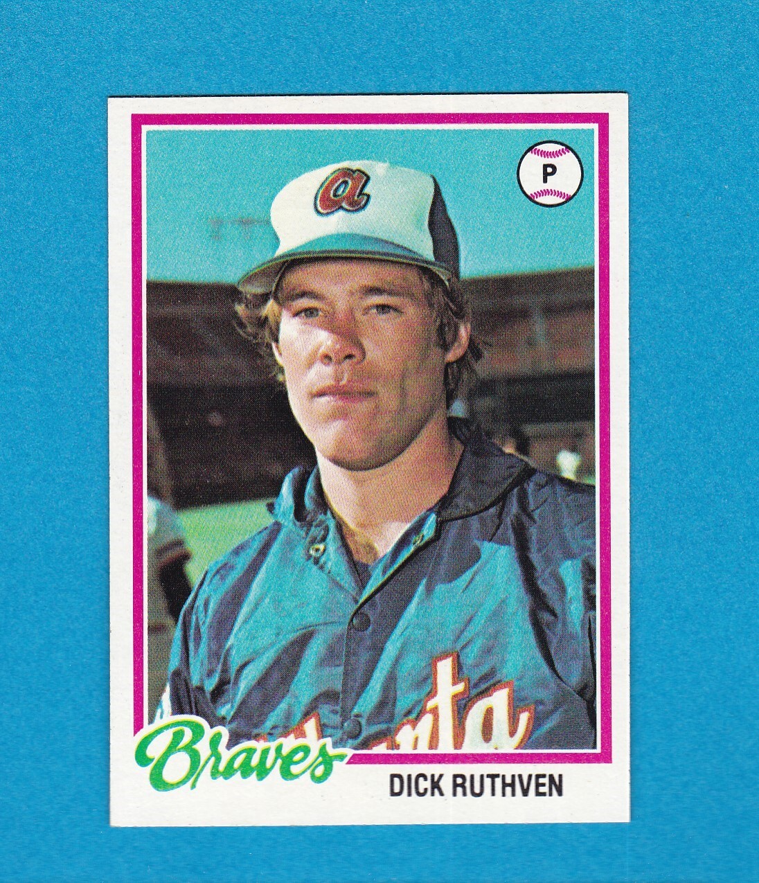 1978 TOPPS BASEBALL SET BREAK 75 DICK RUTHVEN BRAVES NM/MT