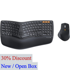 ProtoArc Ergonomic Wireless Keyboard Mouse, EKM01 Ergo Bluetooth Keyboard,Mouse