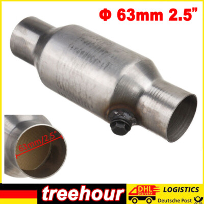 Φ 63mm 2,5 Zoll Caberre Katalysator Catalytic Converter 400 Zellen Edelstahl