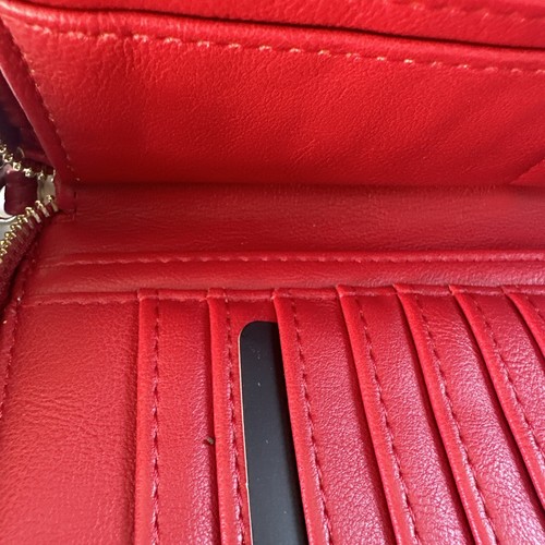 INC INTERNATIONAL CONCEPTS Hazell Zip Around Wristlet Red - Picture 6 of 12
