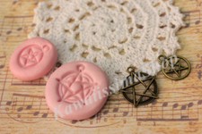 stampi gomma siliconica set pentacolo - lotto 2pz - fimo cernit formine