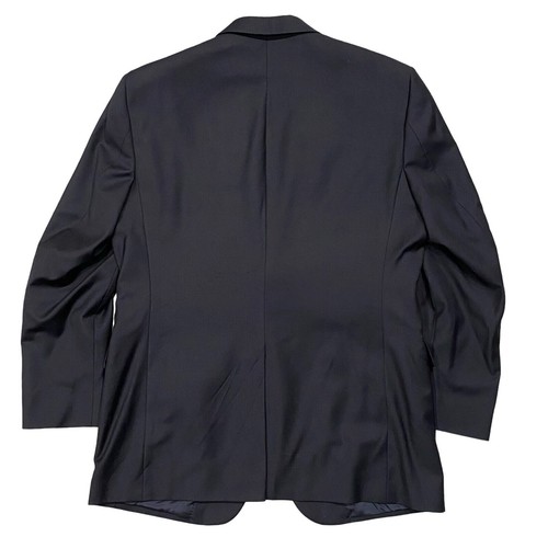 Jos A Bank Blazer Suit Classic Mens 44 Long 100% Wool Jacket Formal Black - Picture 2 of 15