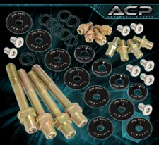 For B-Series B16 B17 B18 Low-Profile Slim Valve Cover Hardware Washer Bolt Blk