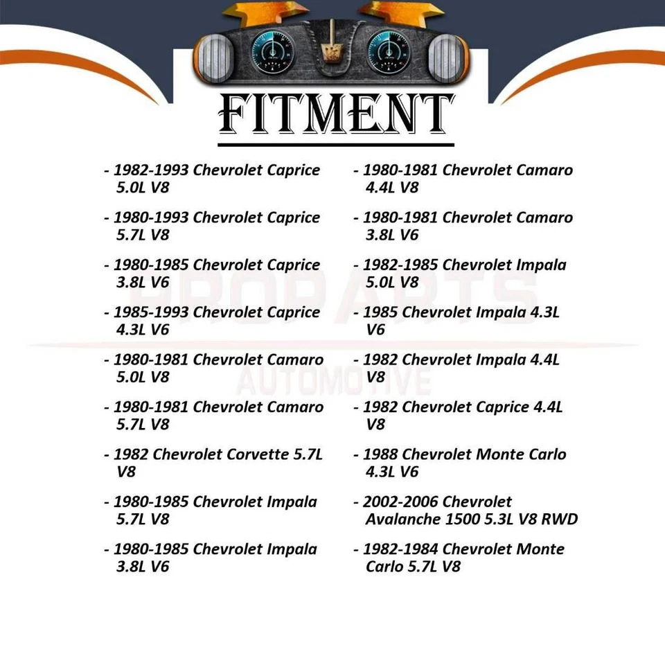 1 件动力转向泵适用于 1982 1983 年 1984 年雪佛兰蒙特卡罗 5.7L — 第 2/4 张图片