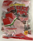 Big Slice Pops Strawberry Candy Lollipops Suckers Bulk 48 Count Bag Candies Pop