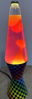 Lava (The Original) Lamp -Yellow Lava/Pink Liquid Rainbow