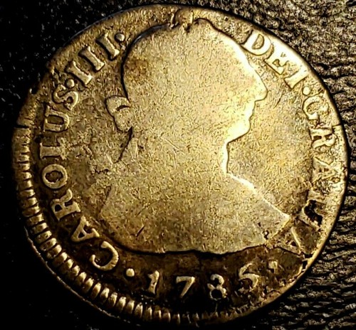 1785 - Mexico - 2 Reales - Silver Carlos III Rare Spanish Colonial Coin KM#:78.1 - Picture 3 of 6
