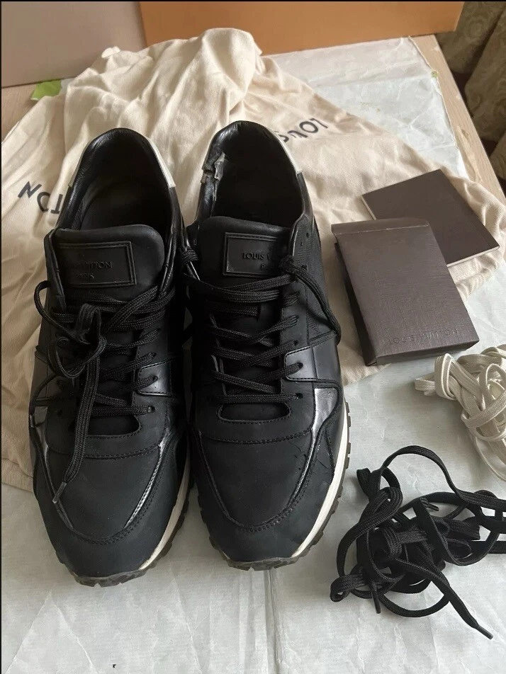 LOUIS VUITTON TRAINER SCARPE DA GINNASTICA LOUIS VUITTON DAMIER RUN AWAY Uomo Taglia UK 9 100% Autentiche