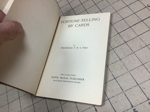vintage FORTUNE TELLING BY CARDS p r s foli, - Foto 3 di 7