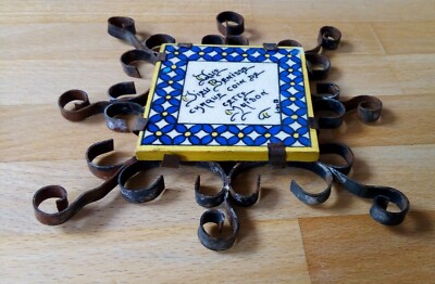 Porte-manteau (2) - Céramique, Fer (forgé
