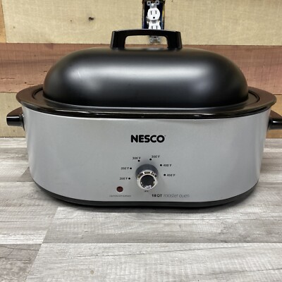 NESCO 18-Quart Roaster Oven Model MWR 18-47 1450 Watt 6 Heat