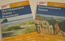 Northwestern & Southwestern States Maps AAA 2002 Lot of 2 Each 23" x 37"