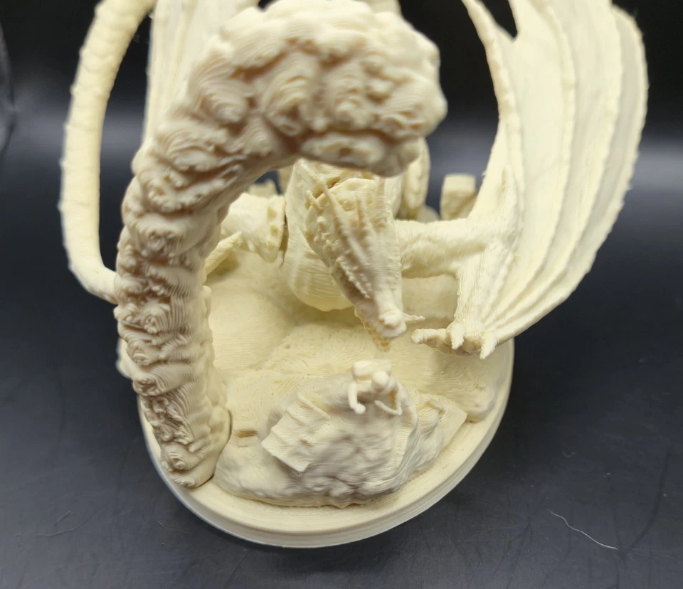 Dragon Smaug y Bilbo Para Juego de Guerra como Pieza Proxy Smaug Señor de los Anillos Foto 4 de 4