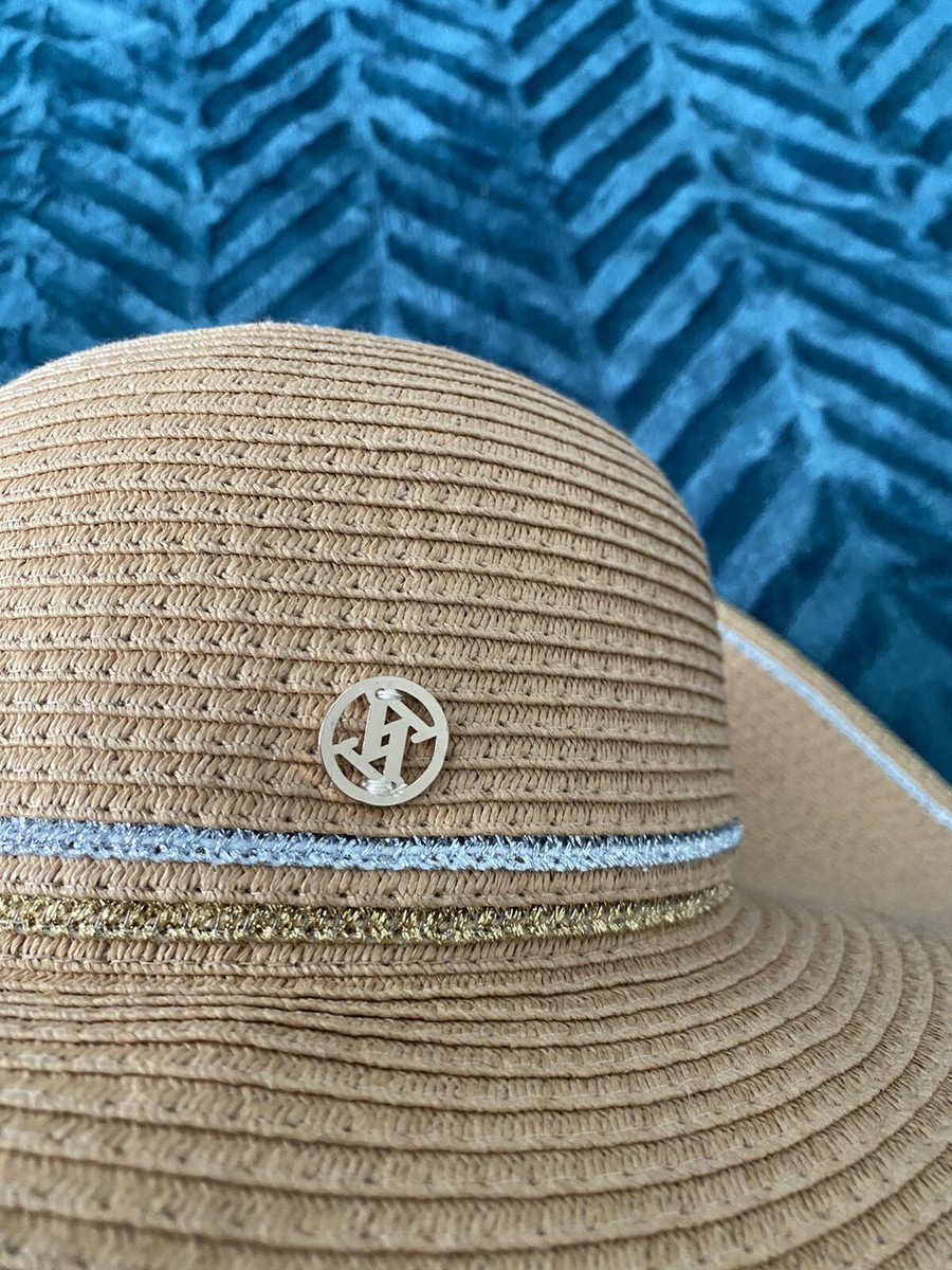 Adrienne Vittadini Womens Wide Brim Paper Sun Hat Pom Trim Summer One Size Adrienne Vittadini | Accessories | Adrienne Vittadini Womens  main image 3
