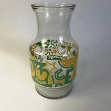 Vintage Anchor Hocking Ribbed Bee Hive Glass Water/Juice Carafe Jar NO LID