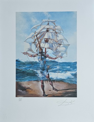 SALVADOR DALI Costume for Tristan Insane HAND NUMBERED PLATE SIGNED LITHOGRAPH - Picture 8 of 9